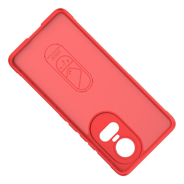 TPU Phone Case for Oppo Reno10 5G (Global) / Reno10 Pro 5G (Global) , Drop-Proof Protective Rugged Cover - Red