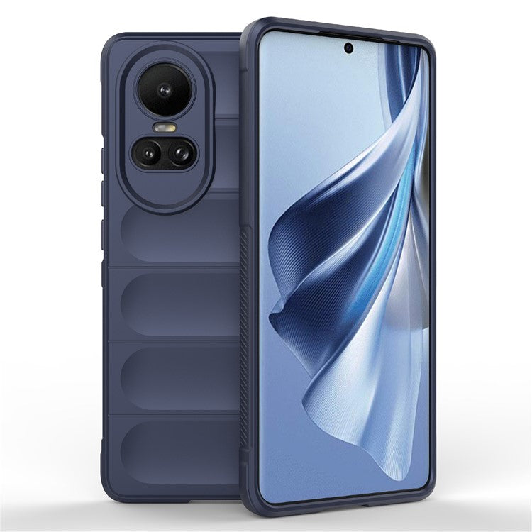 TPU Phone Case for Oppo Reno10 5G (Global) / Reno10 Pro 5G (Global) , Drop-Proof Protective Rugged Cover - Dark Blue