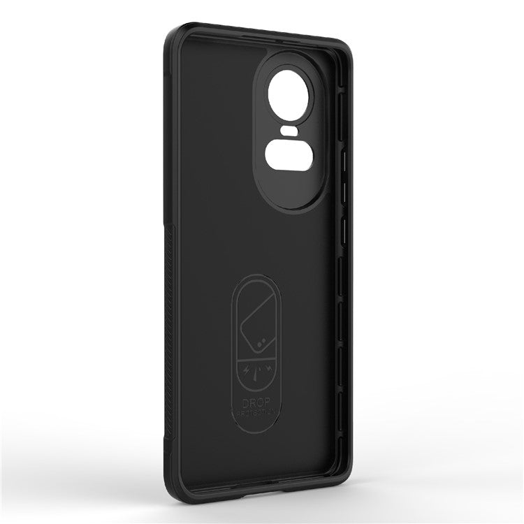 TPU Phone Case for Oppo Reno10 5G (Global) / Reno10 Pro 5G (Global) , Drop-Proof Protective Rugged Cover - White