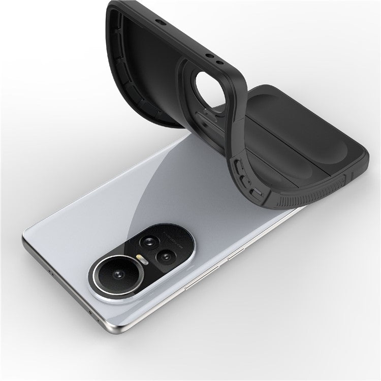 TPU Phone Case for Oppo Reno10 5G (Global) / Reno10 Pro 5G (Global) , Drop-Proof Protective Rugged Cover - Light Grey