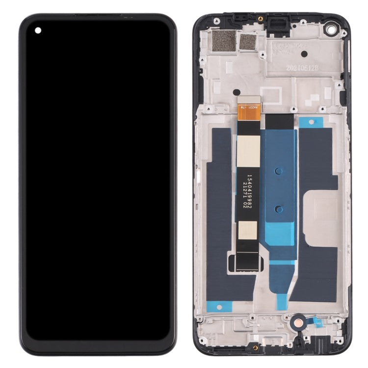 For Realme 8 5G RMX3241 Grade B LCD Screen and Digitizer Assembly + Frame Repair Part (without Logo)