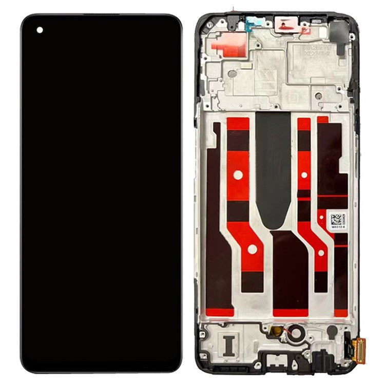 For Oppo Reno8 Lite 5G Grade C LCD Screen and Digitizer Assembly + Frame (TFT Technology) (without Logo)