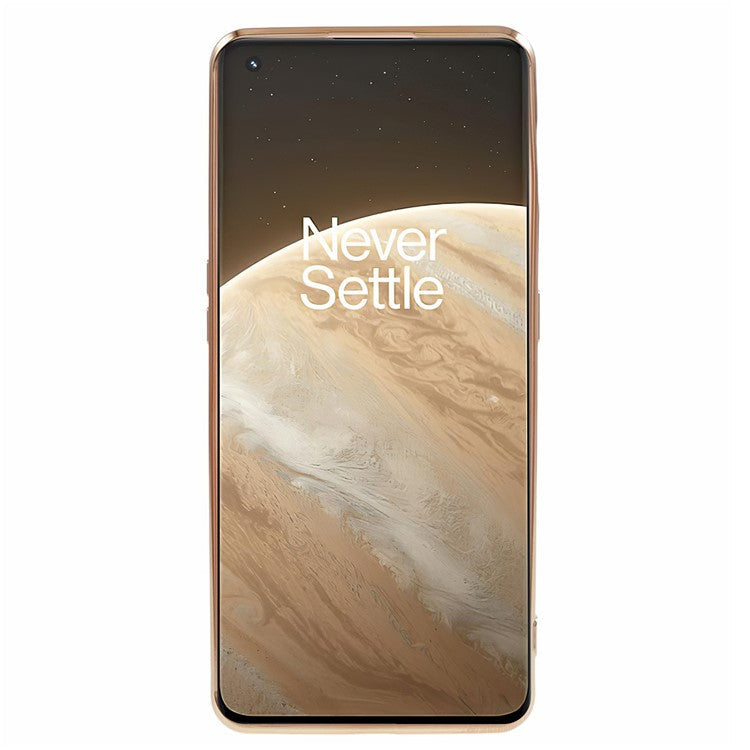 6D Glossy Anti-drop TPU Phone Case for OnePlus 11 5G Electroplating Smooth Phone Cover - Pink