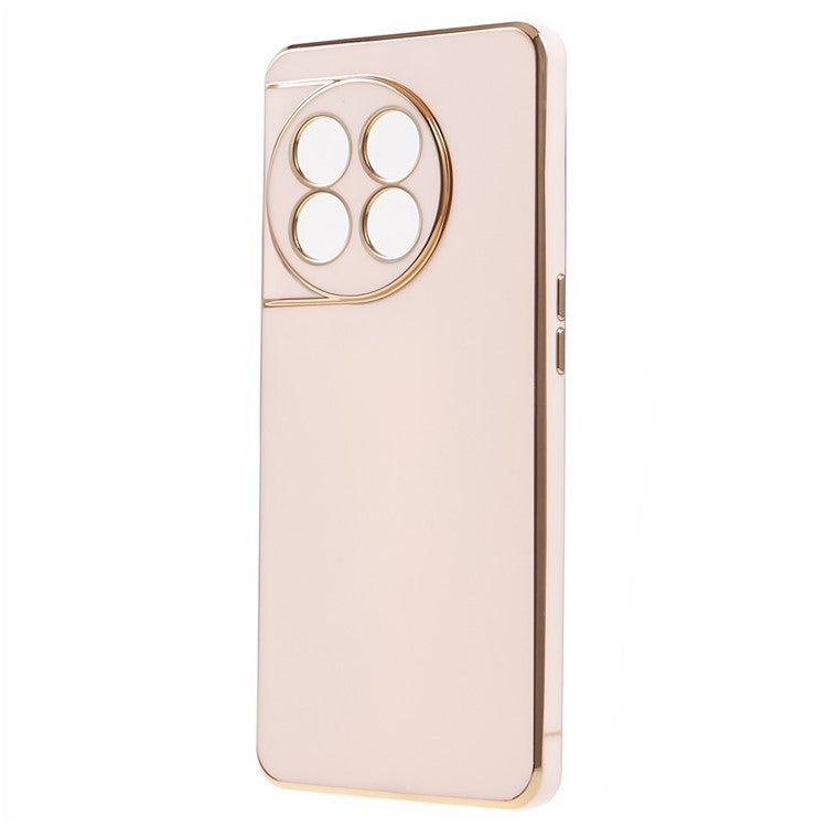 6D Glossy Anti-drop TPU Phone Case for OnePlus 11 5G Electroplating Smooth Phone Cover - Pink
