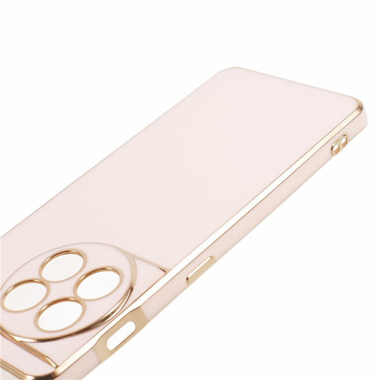 6D Glossy Anti-drop TPU Phone Case for OnePlus 11 5G Electroplating Smooth Phone Cover - Pink