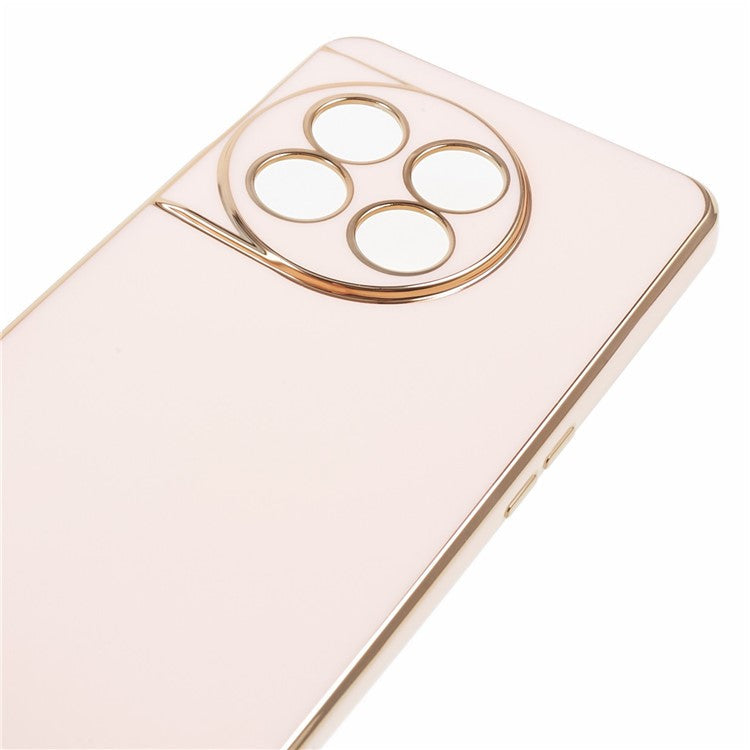 6D Glossy Anti-drop TPU Phone Case for OnePlus 11 5G Electroplating Smooth Phone Cover - Pink