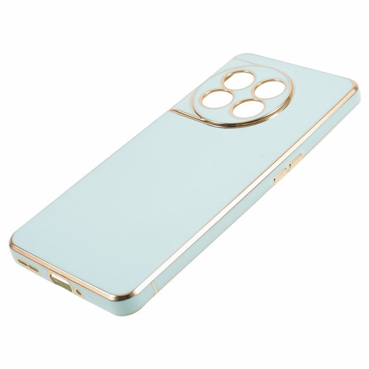 6D Glossy Anti-drop TPU Phone Case for OnePlus 11 5G Electroplating Smooth Phone Cover - Cyan