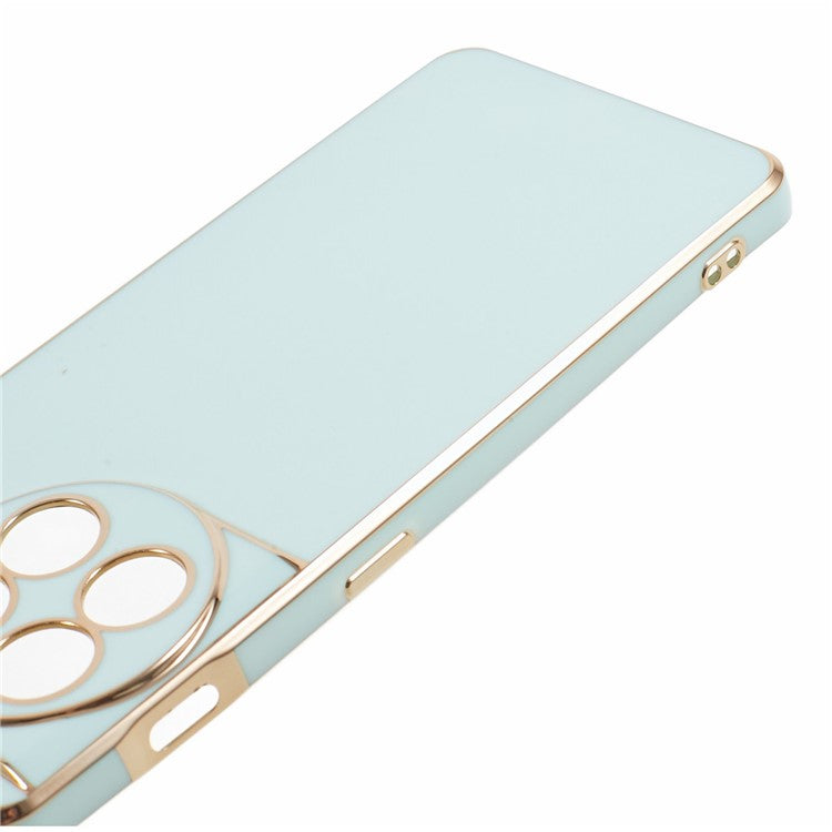 6D Glossy Anti-drop TPU Phone Case for OnePlus 11 5G Electroplating Smooth Phone Cover - Cyan