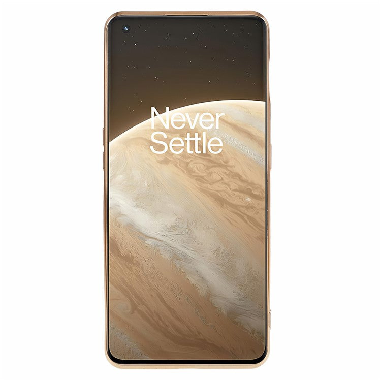 6D Glossy Anti-drop TPU Phone Case for OnePlus 11 5G Electroplating Smooth Phone Cover - Black