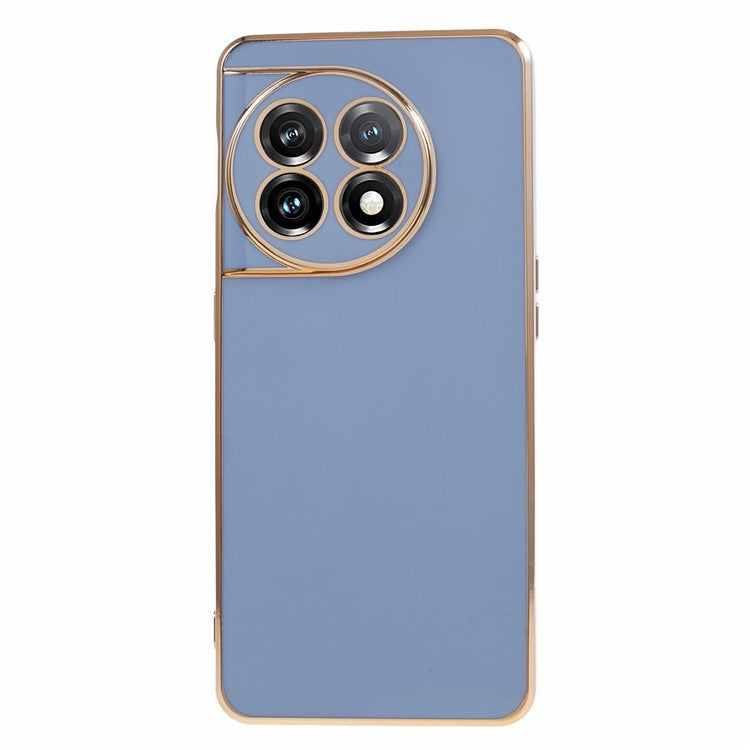 6D Glossy Anti-drop TPU Phone Case for OnePlus 11 5G Electroplating Smooth Phone Cover - Blue