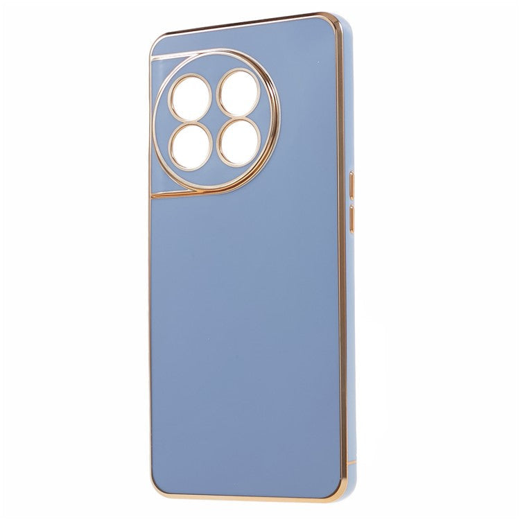 6D Glossy Anti-drop TPU Phone Case for OnePlus 11 5G Electroplating Smooth Phone Cover - Blue