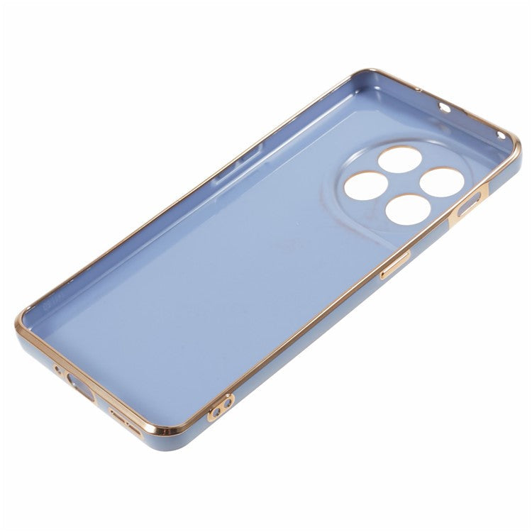 6D Glossy Anti-drop TPU Phone Case for OnePlus 11 5G Electroplating Smooth Phone Cover - Blue