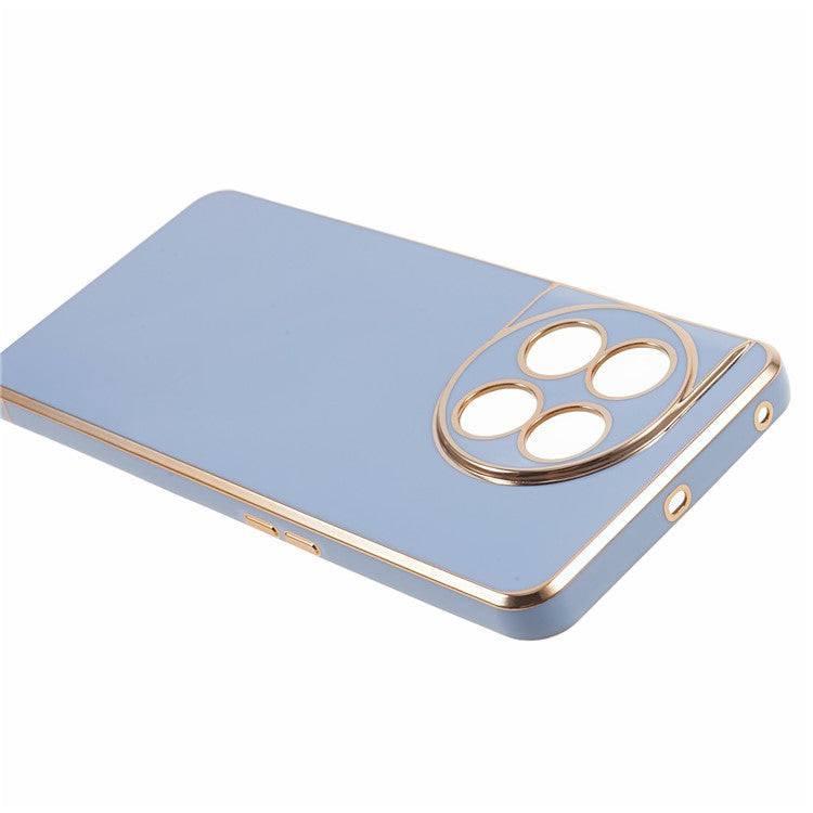 6D Glossy Anti-drop TPU Phone Case for OnePlus 11 5G Electroplating Smooth Phone Cover - Blue