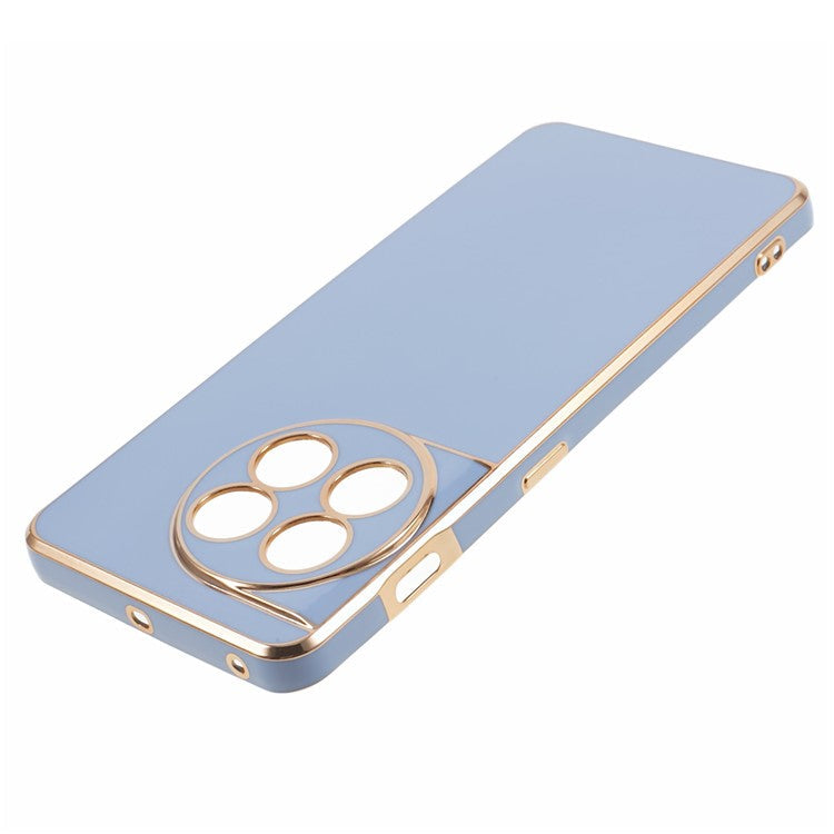 6D Glossy Anti-drop TPU Phone Case for OnePlus 11 5G Electroplating Smooth Phone Cover - Blue