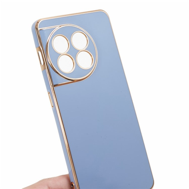 6D Glossy Anti-drop TPU Phone Case for OnePlus 11 5G Electroplating Smooth Phone Cover - Blue