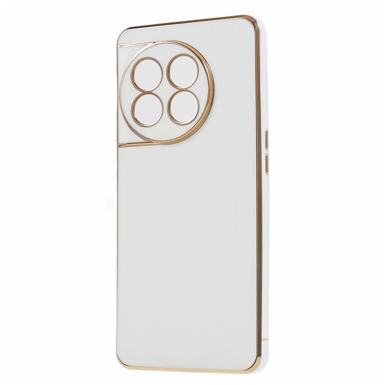 6D Glossy Anti-drop TPU Phone Case for OnePlus 11 5G Electroplating Smooth Phone Cover - Grey