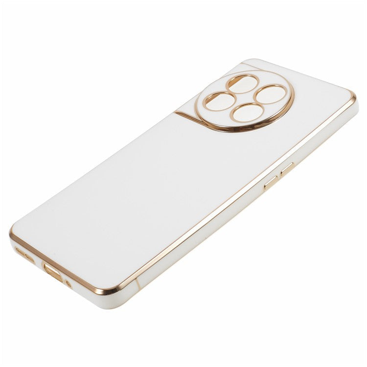 6D Glossy Anti-drop TPU Phone Case for OnePlus 11 5G Electroplating Smooth Phone Cover - Grey