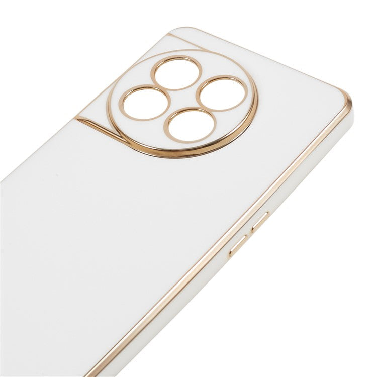 6D Glossy Anti-drop TPU Phone Case for OnePlus 11 5G Electroplating Smooth Phone Cover - Grey