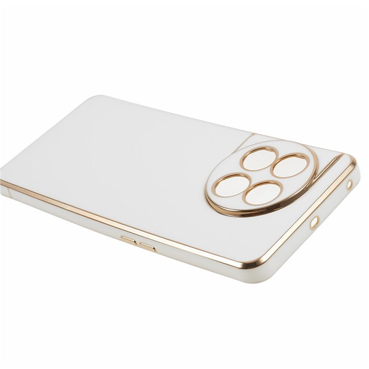 6D Glossy Anti-drop TPU Phone Case for OnePlus 11 5G Electroplating Smooth Phone Cover - Grey