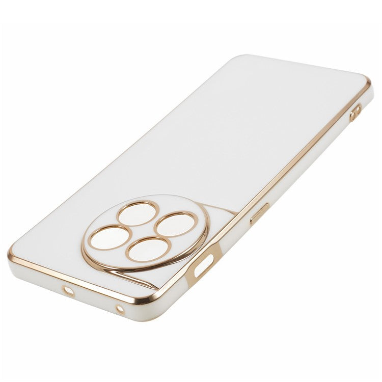 6D Glossy Anti-drop TPU Phone Case for OnePlus 11 5G Electroplating Smooth Phone Cover - Grey