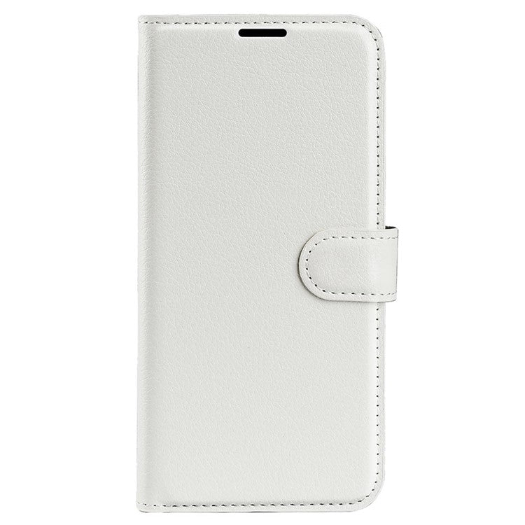 Phone Case For Oppo K11 5G Wallet Litchi Texture Shell Anti-Scratch Stand PU Leather Phone Cover - White