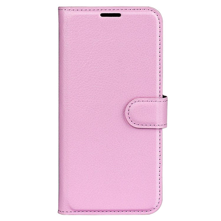 Phone Case For Oppo K11 5G Wallet Litchi Texture Shell Anti-Scratch Stand PU Leather Phone Cover - Pink