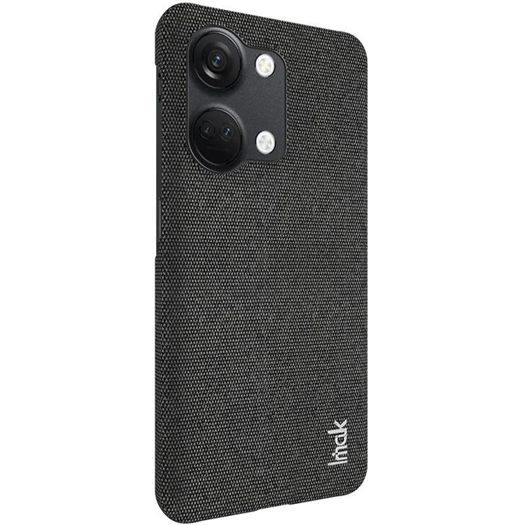 IMAK Ruiyi Series for OnePlus Ace 2V / Nord 3 5G PU Leather Coated PC Case Cloth Texture Phone Cover - Black