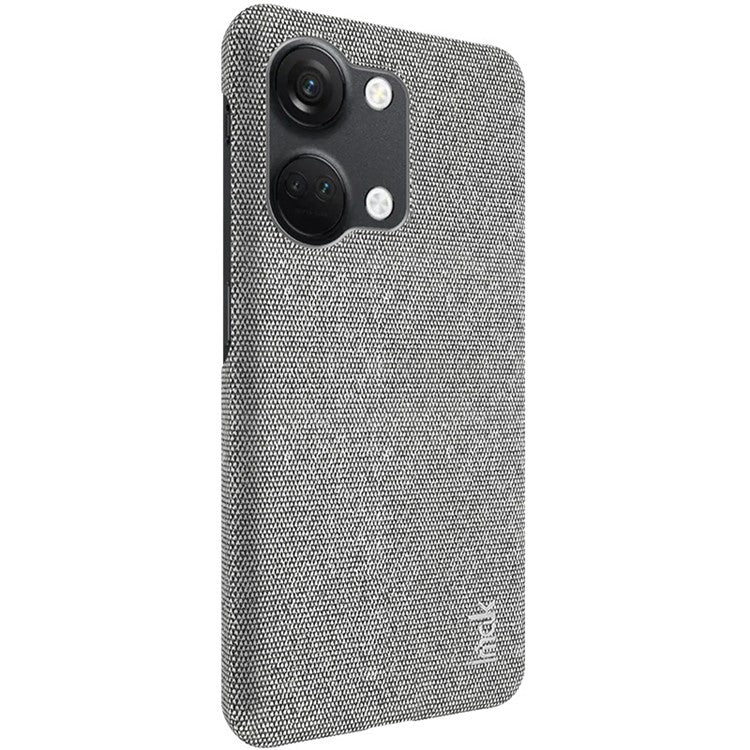 IMAK Ruiyi Series for OnePlus Ace 2V / Nord 3 5G PU Leather Coated PC Case Cloth Texture Phone Cover - Light Grey