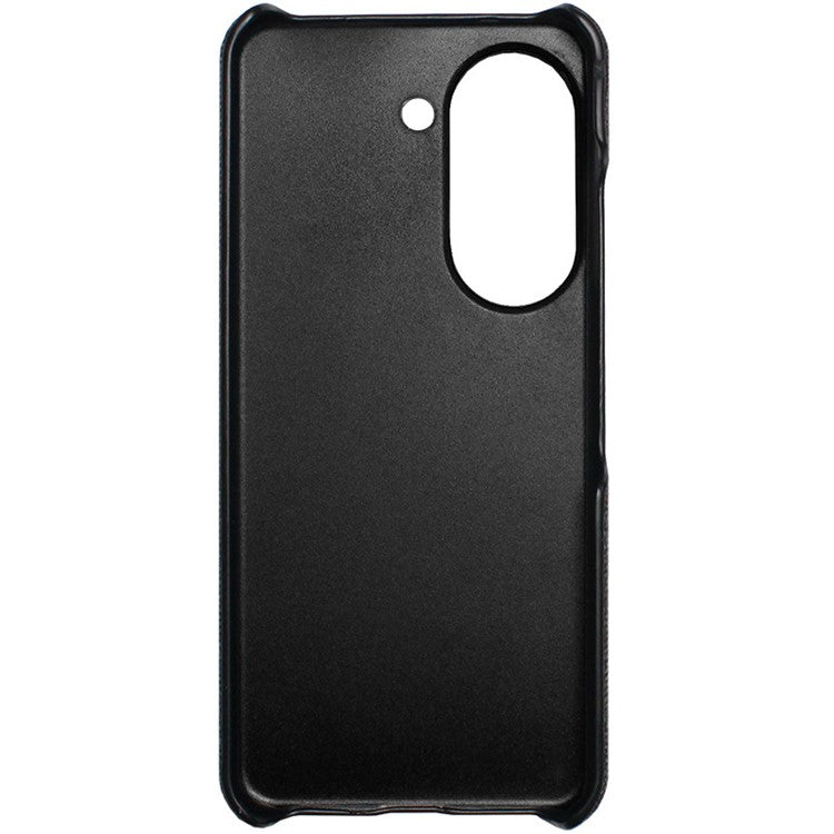 IMAK Ruiyi Series for Asus Zenfone 9 5G / Zenfone 10 5G Cloth Texture Phone Case PU Leather Coated PC Cover - Black