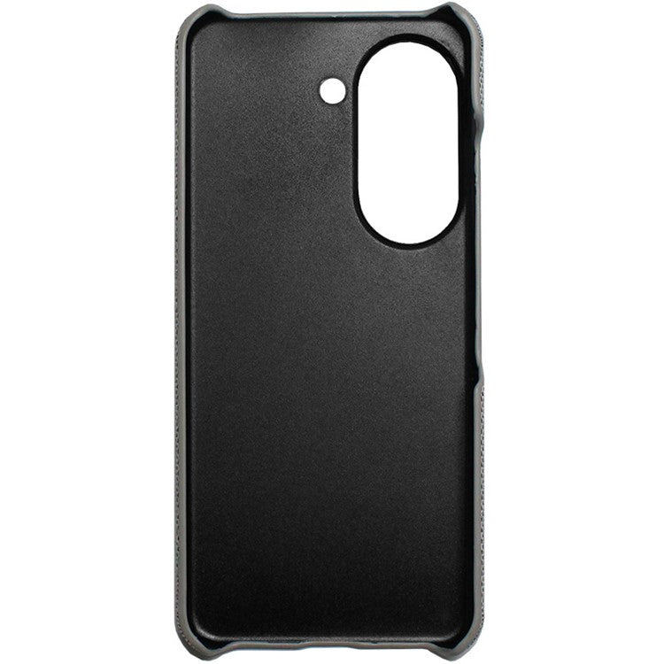IMAK Ruiyi Series for Asus Zenfone 9 5G / Zenfone 10 5G Cloth Texture Phone Case PU Leather Coated PC Cover - Light Grey