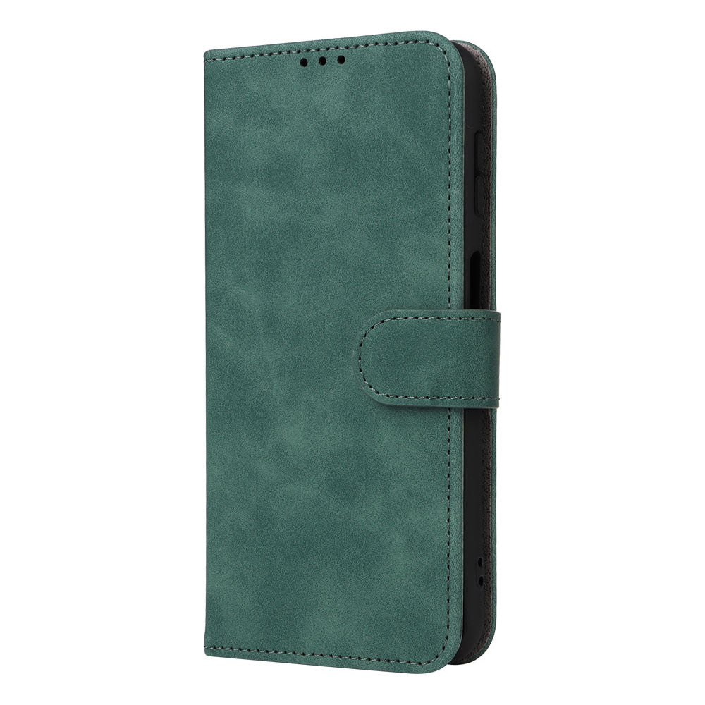 For Samsung Galaxy F34 5G / M34 5G Stand Skin-touch Phone Case Wallet PU Leather Full Protection Phone Cover - Green