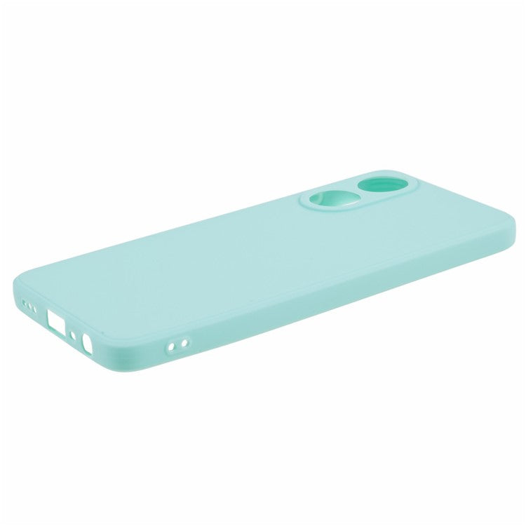 Straight Edge Phone Case for Oppo A78 4G , Lens Precise Cutout Soft TPU Anti-scratch Cover - Baby Blue