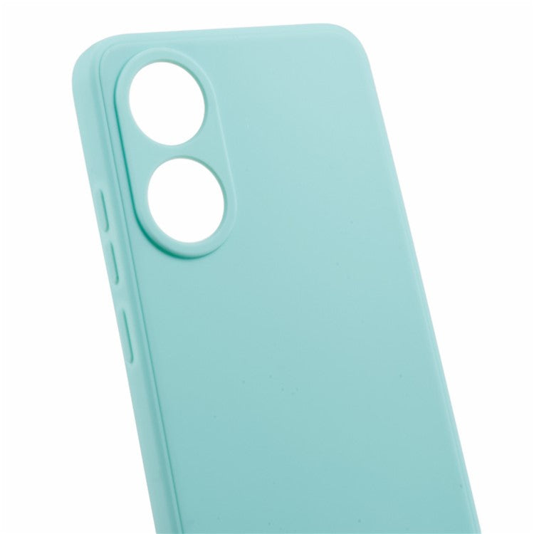 Straight Edge Phone Case for Oppo A78 4G , Lens Precise Cutout Soft TPU Anti-scratch Cover - Baby Blue