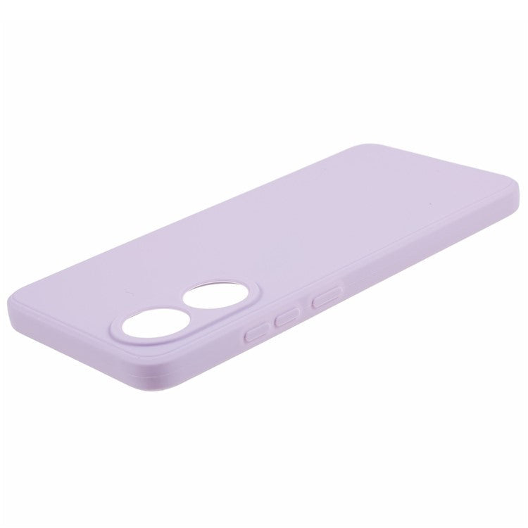 Straight Edge Phone Case for Oppo A78 4G , Lens Precise Cutout Soft TPU Anti-scratch Cover - Purple