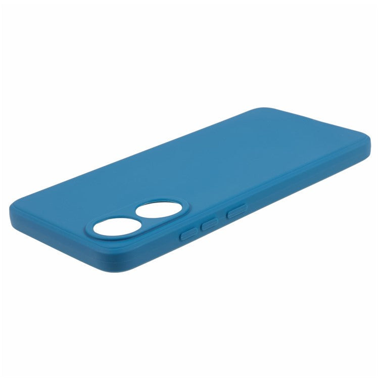 Straight Edge Phone Case for Oppo A78 4G , Lens Precise Cutout Soft TPU Anti-scratch Cover - Sapphire