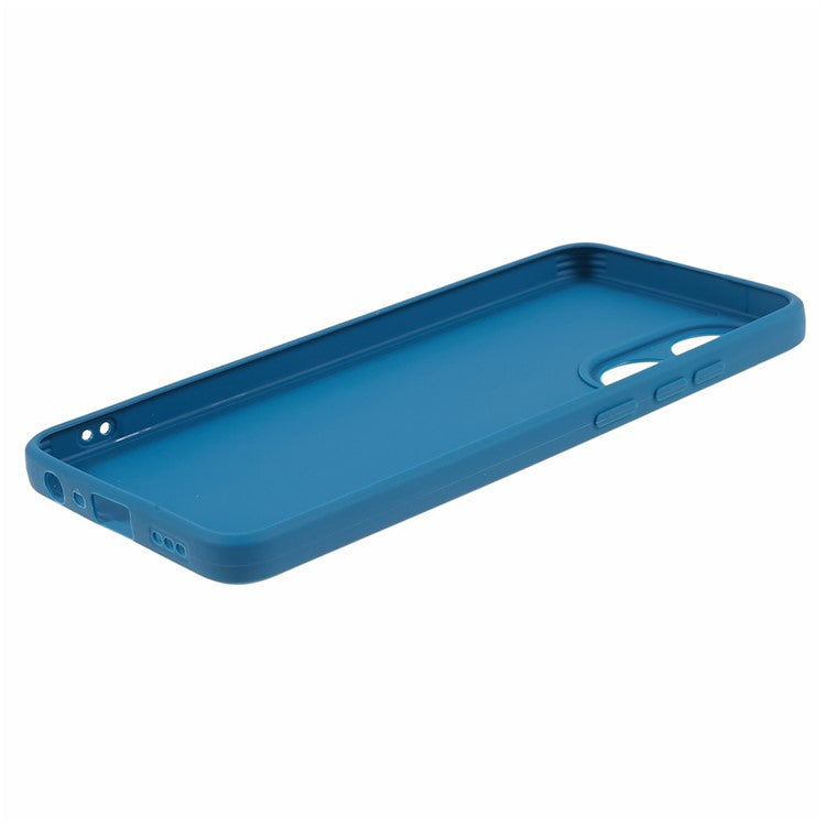Straight Edge Phone Case for Oppo A78 4G , Lens Precise Cutout Soft TPU Anti-scratch Cover - Sapphire