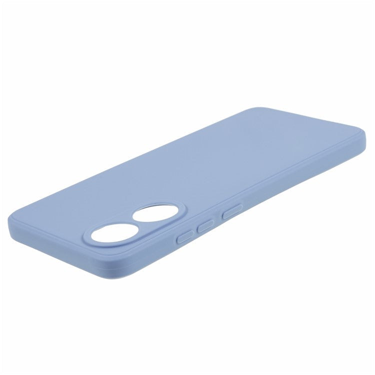 Straight Edge Phone Case for Oppo A78 4G , Lens Precise Cutout Soft TPU Anti-scratch Cover - Lavender Grey