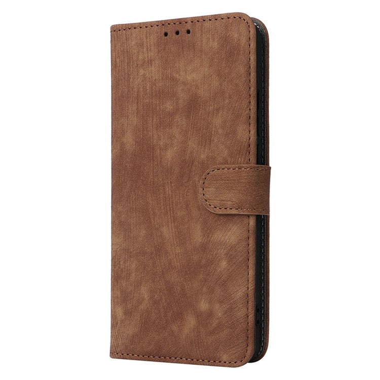 For OnePlus Nord CE3 5G / Oppo K11 5G RFID Blocking Cell Phone Case Leather Wallet Stand Cover with Strap - Brown