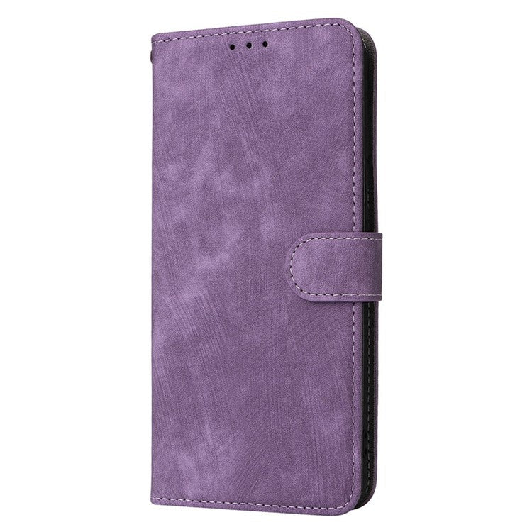 For OnePlus Nord CE3 5G / Oppo K11 5G RFID Blocking Cell Phone Case Leather Wallet Stand Cover with Strap - Purple