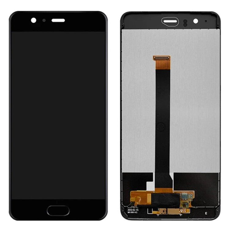 For Huawei P10 Plus Grade B LCD Screen and Digitizer Assembly + Frame Replacement Part (without Logo) - Black
