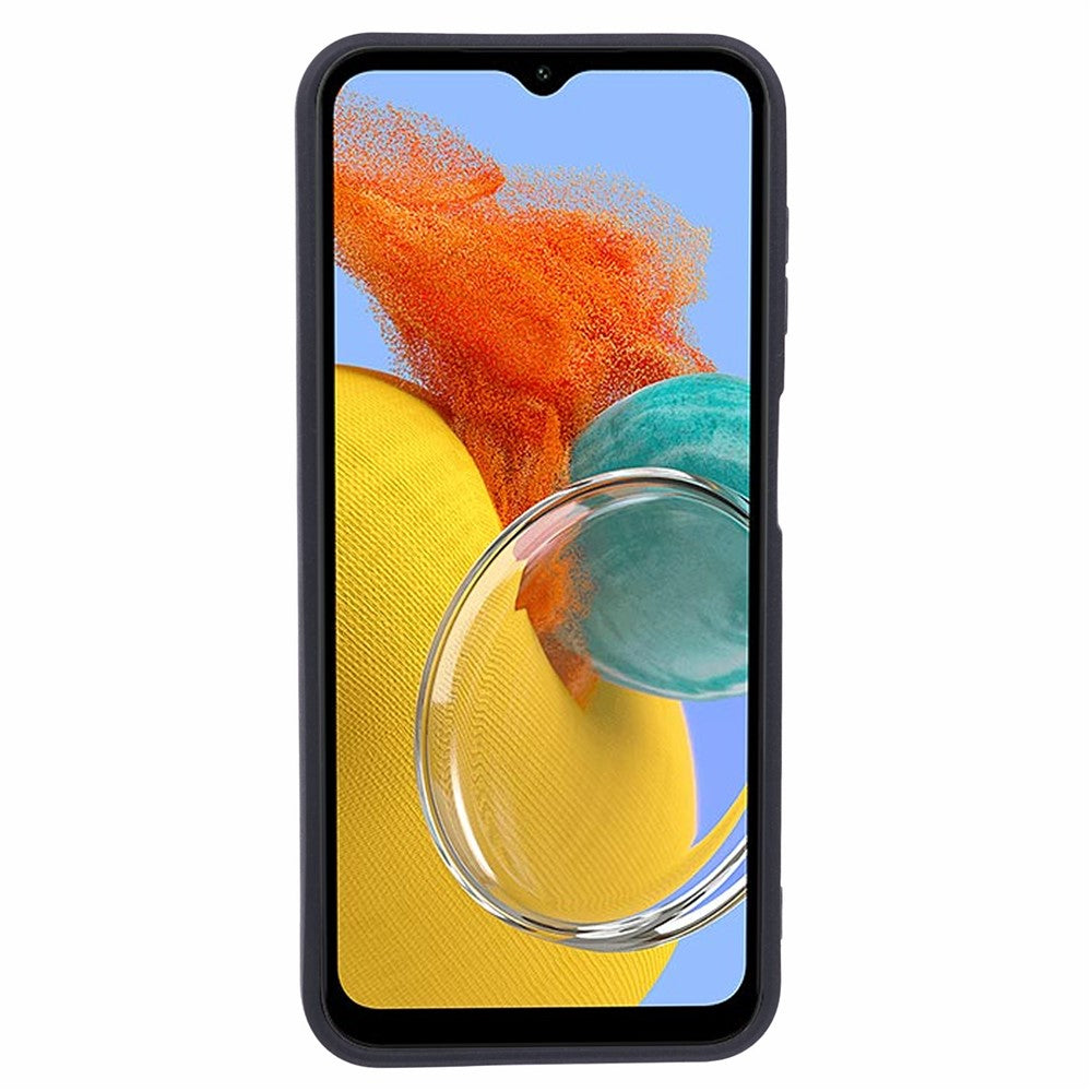 Double-Sided Matte TPU Cover for Samsung Galaxy M14 5G , Anti-scratch Cell Phone Case - Black