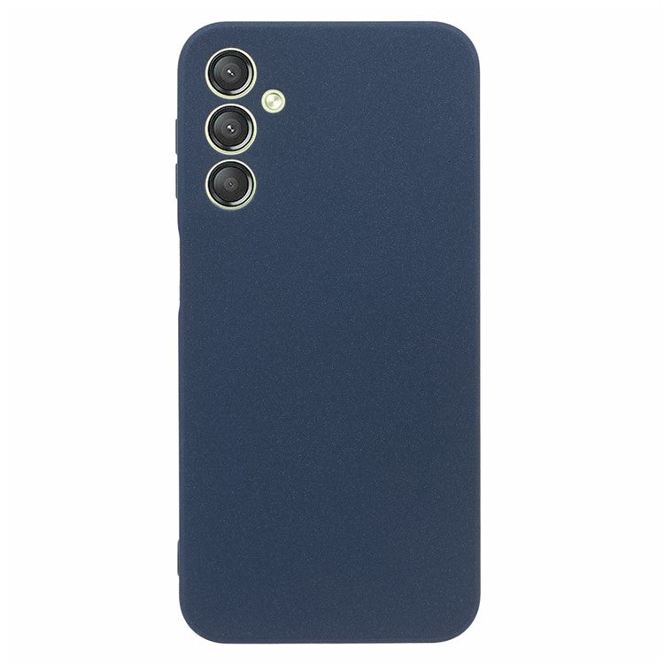 For Samsung Galaxy A24 4G (162.1 x 77.6 x 8.3mm) Double-Sided Matte Phone Case Anti-scratch TPU Cover - Navy Blue