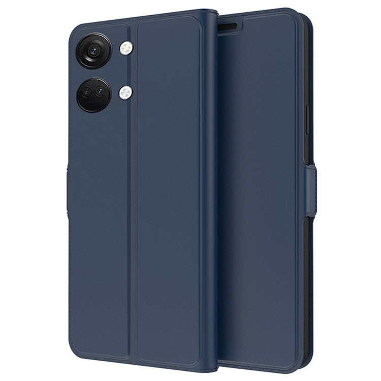 For OnePlus Nord 3 5G / Ace 2V Card Slot PU Leather Phone Case Stand Phone Cover Shell - Blue