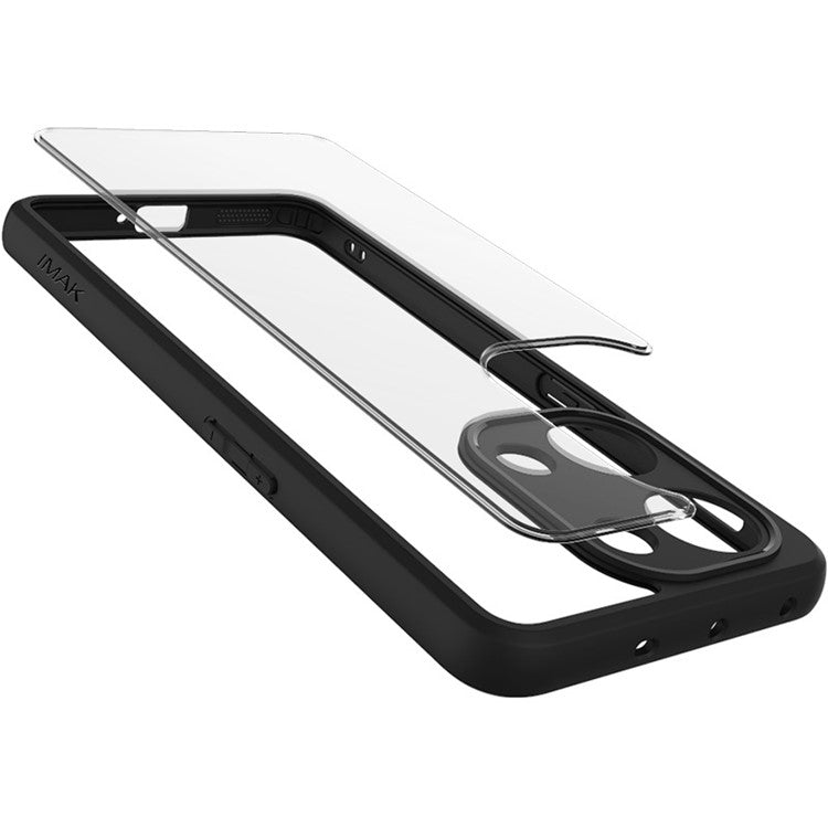 IMAK UX-9A Series for OnePlus Ace 2V / Nord 3 5G Transparent Phone Case PC Bacl TPU Frame Cover