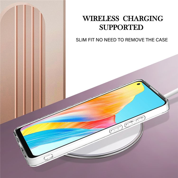 YB IMD Series-2 For Oppo A78 4G Electroplated Marble Phone Case IMD TPU Anti-Scratch Cover - Rose Gold 005