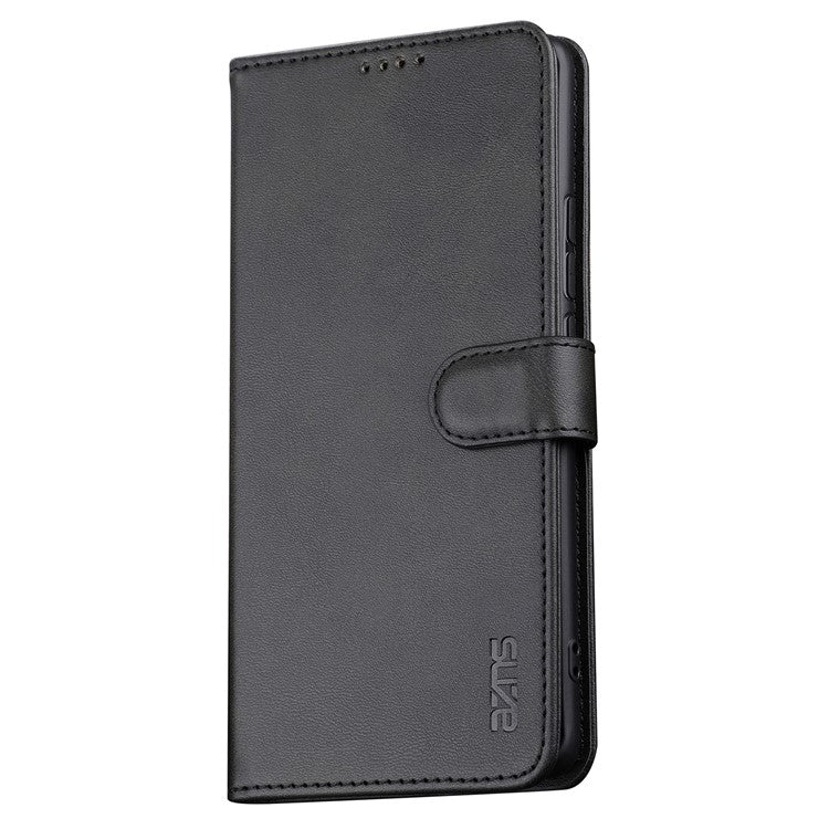 AZNS For OnePlus Nord CE3 5G / Oppo K11 5G PU Leather Cell Phone Case Slim-Fit Shell Stand Wallet Phone Cover - Black