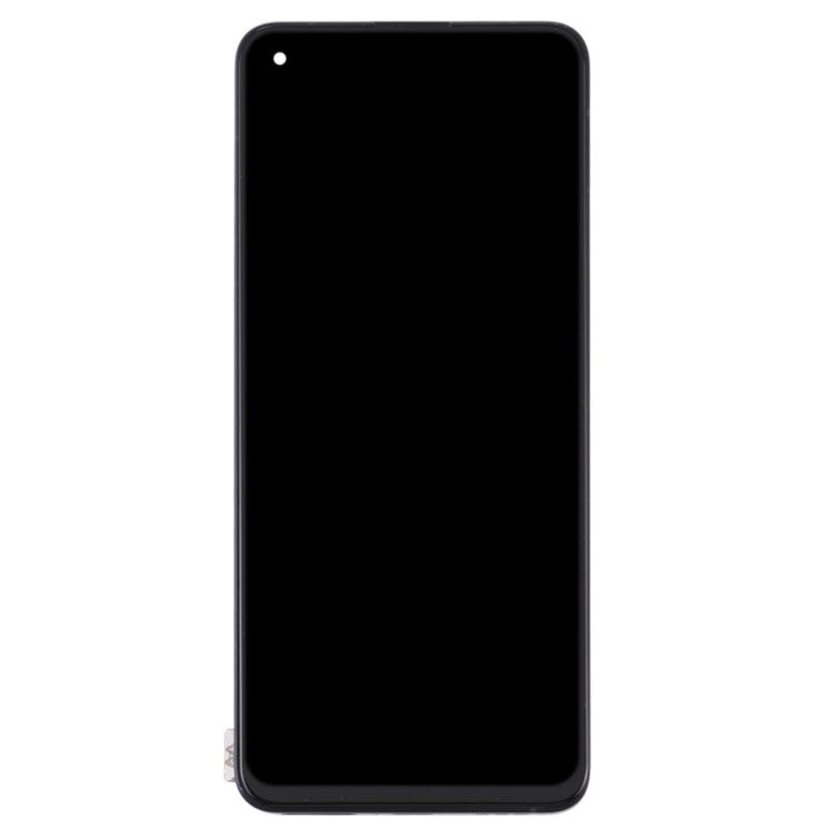 For Oppo Reno6 5G Grade C LCD Screen and Digitizer Assembly + Frame Part (TFT Technology) (without Logo) - Black