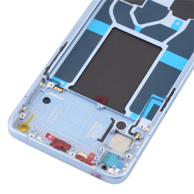 For Oppo Reno6 5G Grade C LCD Screen and Digitizer Assembly + Frame Part (TFT Technology) (without Logo) - Blue