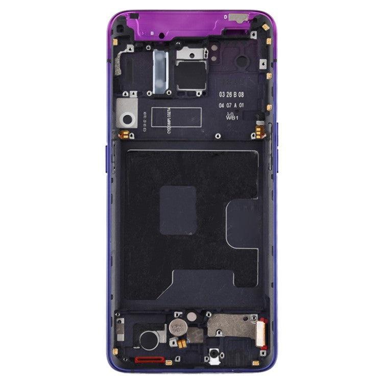 For Oppo Reno / Reno 5G Grade C LCD Screen and Digitizer Assembly + Frame Part (TFT Technology) (without Logo) - Purple