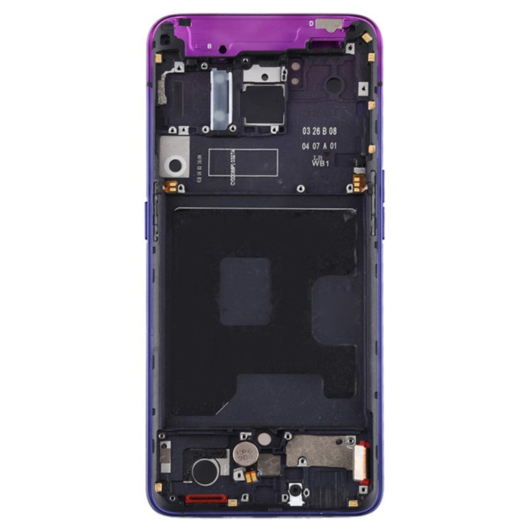 For Oppo Reno / Reno 5G OEM Grade S AMOLED Screen and Digitizer Assembly + Frame Replacement Part (without Logo) - Purple